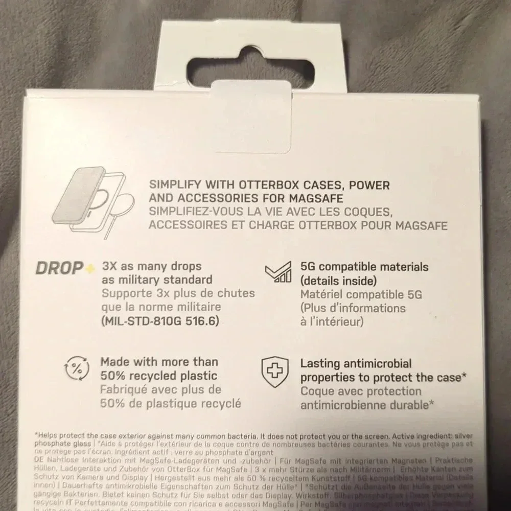 OtterBox iPhone 14 plus Symmetry Series Antimicrobial Case - Black